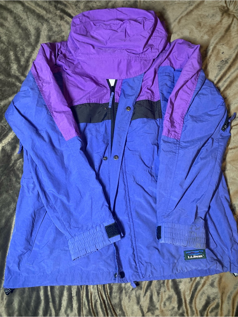 L.L. Bean Kids Purple and Magenta Raincoat